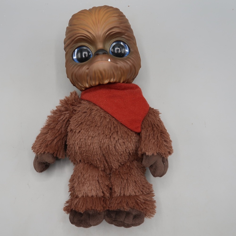 STAR WARS Galactic Pals Baby Wookiee 11" Plush Doll Chewbacca Plastic Head